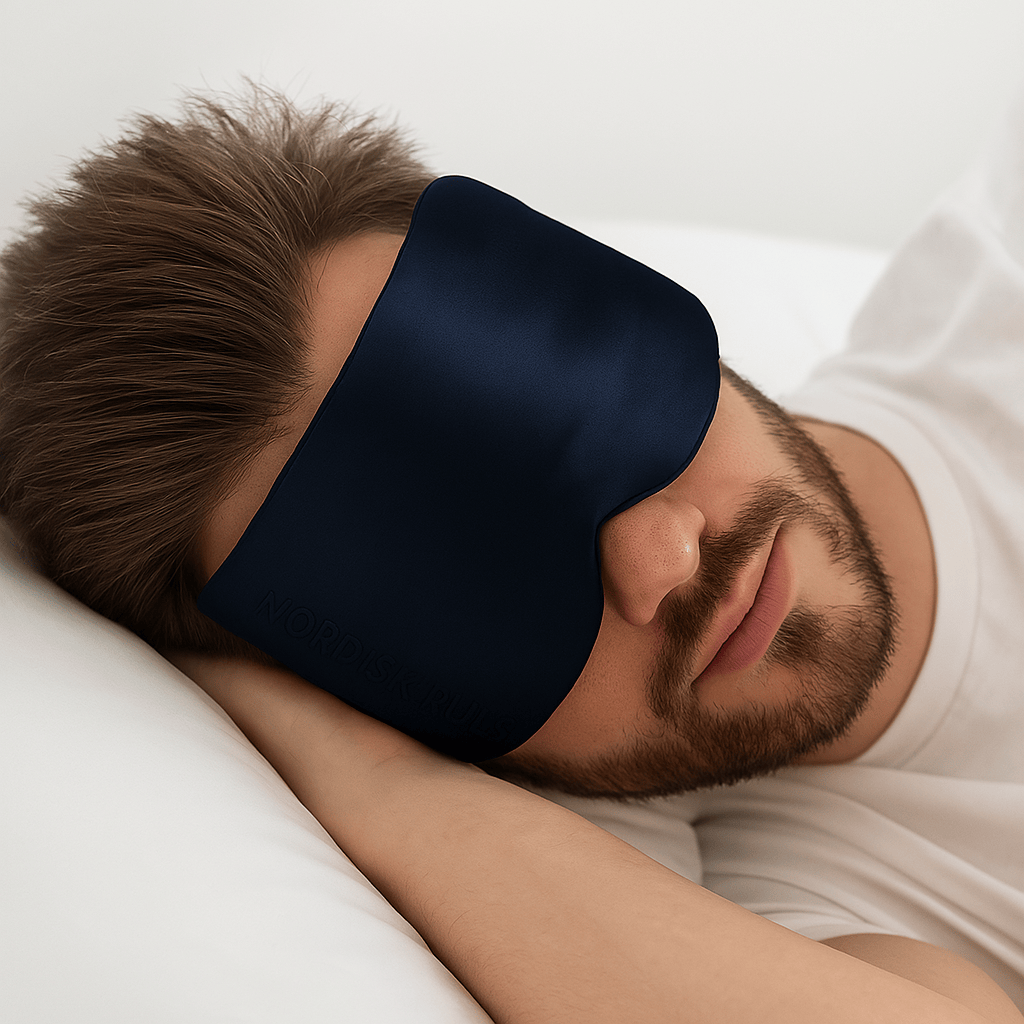 Sort maskulin sovemaske